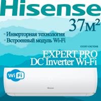 Hisense Инверторные сплит-системы серии EXPERT PRO DC Inverter Wi-Fi AS-13UW4RYDTV03 с установкой